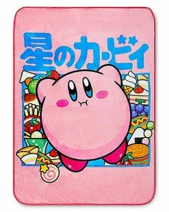 Discount 👍 Kirby Food Fleece Blanket ⭐