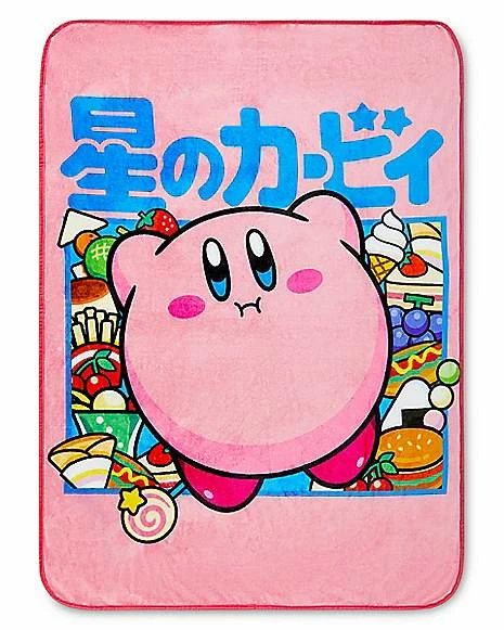 Discount 👍 Kirby Food Fleece Blanket ⭐ 1 Discount 👍 Kirby Food Fleece Blanket ⭐