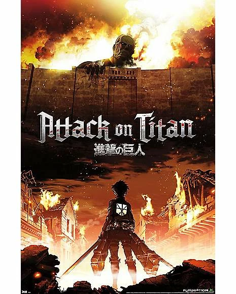 Best deal 🎉 Attack on Titan Fire Poster 👍 1 Best deal 🎉 Attack on Titan Fire Poster 👍