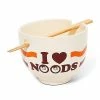 Coupon 🎉 I Love Noods Bowl with Chopsticks - 17 oz. ✨