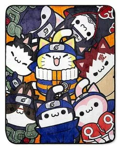 Best deal 🤩 Cats Nyaruto Fleece Blanket - Naruto Shippuden ⌛