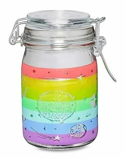 Top 10 👍 Rainbow Frosted Stash Jar - 8 oz. 🔔