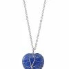 Best Pirce 🧨 Lapis Semi-Precious Stone Heart Chain Necklace 🎁