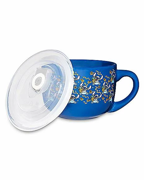 Promo 🥰 Pineapple Stitch Soup Mug with Lid 24 oz. - Lilo & Stitch ✔️ 2 Promo 🥰 Pineapple Stitch Soup Mug with Lid 24 oz. - Lilo & Stitch ✔️ - Image 2