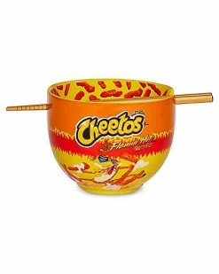 New 👏 Flamin' Hot Cheetos Bowl with Chopsticks - 19.5 oz. ⌛