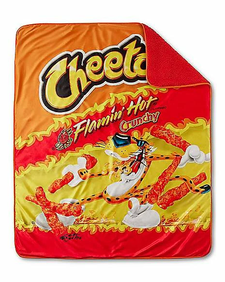 Outlet 🛒 Flamin' Hot Cheetos Sherpa Fleece Blanket 🔥 2 Outlet 🛒 Flamin' Hot Cheetos Sherpa Fleece Blanket 🔥 - Image 2