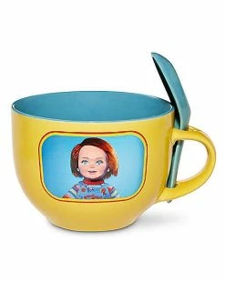 Flash Sale 😀 Good Guys Chucky Soup Mug with Spoon - 24 oz. 👏