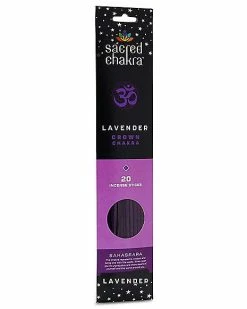 Best Sale 😍 Lavender Crown Chakra Incense Sticks 20 Pack - Sacred Chakra 🤩