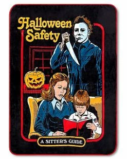 Discount 🥰 Halloween Safety Michael Myers Fleece Blanket - Steven Rhodes 🔔