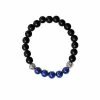 Best deal ✨ Black and Blue Lapis Semi-Precious Stone Bracelet 🥰