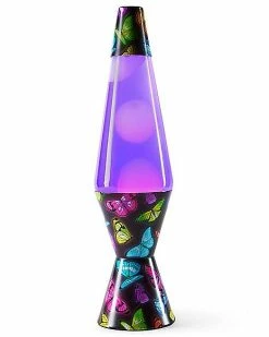 Flash Sale ✔️ Bioluminescent Butterfly Lava Lamp - 14.5 Inch 🎁