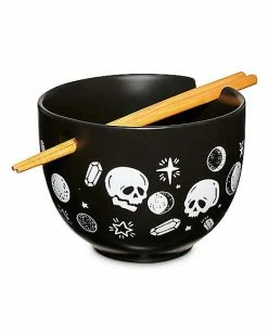 Buy 🤩 Skulls and Crystals Bowl with Chopsticks - 19.5 oz. 🔥