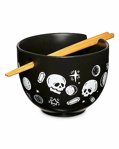 Buy ๐คฉ Skulls and Crystals Bowl with Chopsticks - 19.5 oz. ๐ฅ 1 Buy ๐คฉ Skulls and Crystals Bowl with Chopsticks - 19.5 oz. ๐ฅ