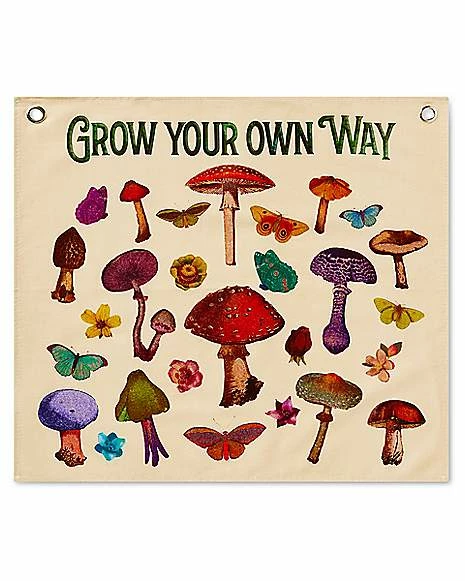 Coupon ⌛ Grow Your Own Way Mushroom Mini Tapestry ✨ 1 Coupon ⌛ Grow Your Own Way Mushroom Mini Tapestry ✨