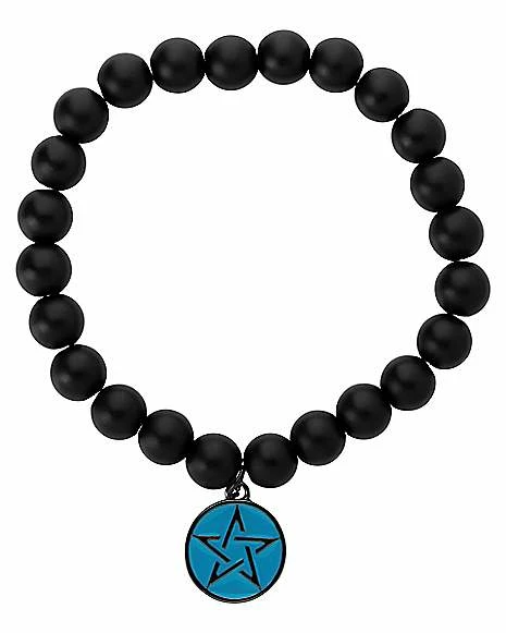 Cheapest π Onyx Pentagram Charm Bracelet 𧨠1 Cheapest π Onyx Pentagram Charm Bracelet π§¨