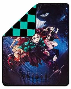 Best Sale 💯 Group Demon Slayer Fleece Blanket 😍 -Gonesh shop 03986346 b