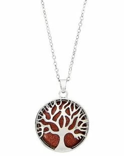 Outlet 😀 Sandstone Tree of Life Necklace 🧨