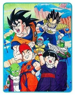 Flash Sale 😍 Group Dragon Ball Z Fleece Blanket 🎁