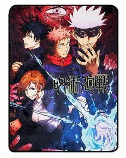 Coupon 😀 Jujutsu Kaisen Characters Fleece Blanket 🎉
