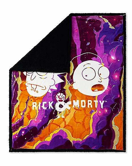 Promo 🎁 Swirl Rick & Morty Fleece Blanket - Rick and Morty 🛒 2 Promo 🎁 Swirl Rick & Morty Fleece Blanket - Rick and Morty 🛒 - Image 2
