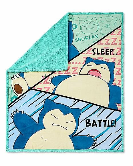 Best Sale ⨠Battle Snorlax Fleece Blanket - Pokemon 𧨠2 Best Sale ⨠Battle Snorlax Fleece Blanket - Pokemon 𧨠- Image 2