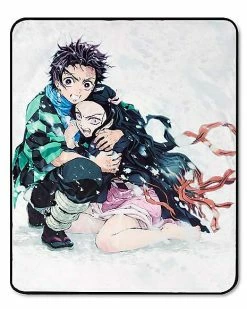 Coupon 🥰 Demon Slayer Snow Fleece Blanket ⌛