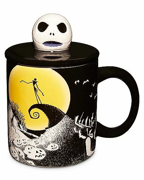 Outlet โจ Sculpted Jack Skellington Lid Coffee Mug 18 oz. - The Nightmare Before โ Christmas ๐ฅฐ 1 Outlet โจ Sculpted Jack Skellington Lid Coffee Mug 18 oz. - The Nightmare Before โ Christmas ๐ฅฐ