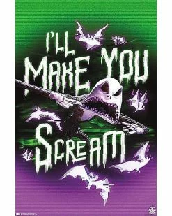 Promo 👍 Make You Scream Poster - The Nightmare Before ❄ Christmas 🥰
